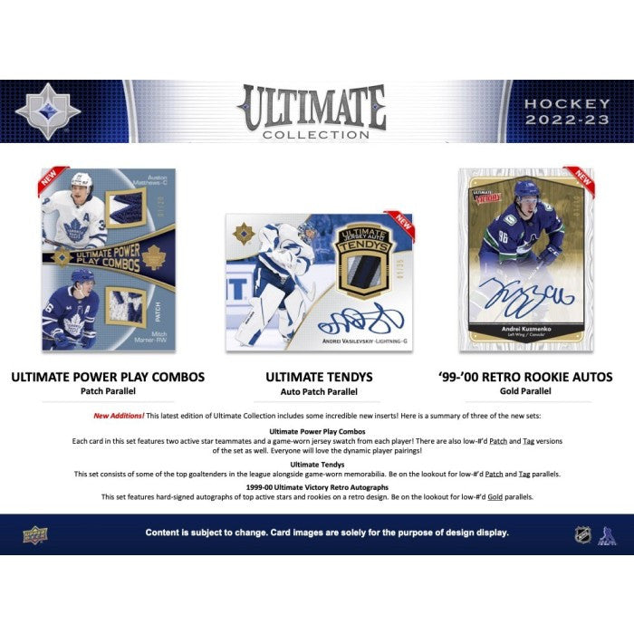 2022/23 Upper Deck Ultimate Collection Hockey Hobby Box