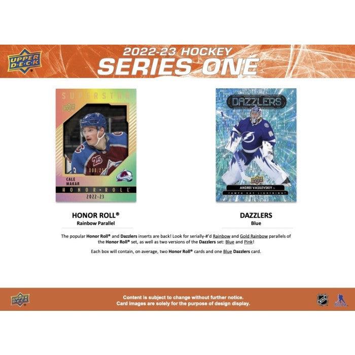 2022/23 Upper Deck Series 1 Hockey Hobby Box