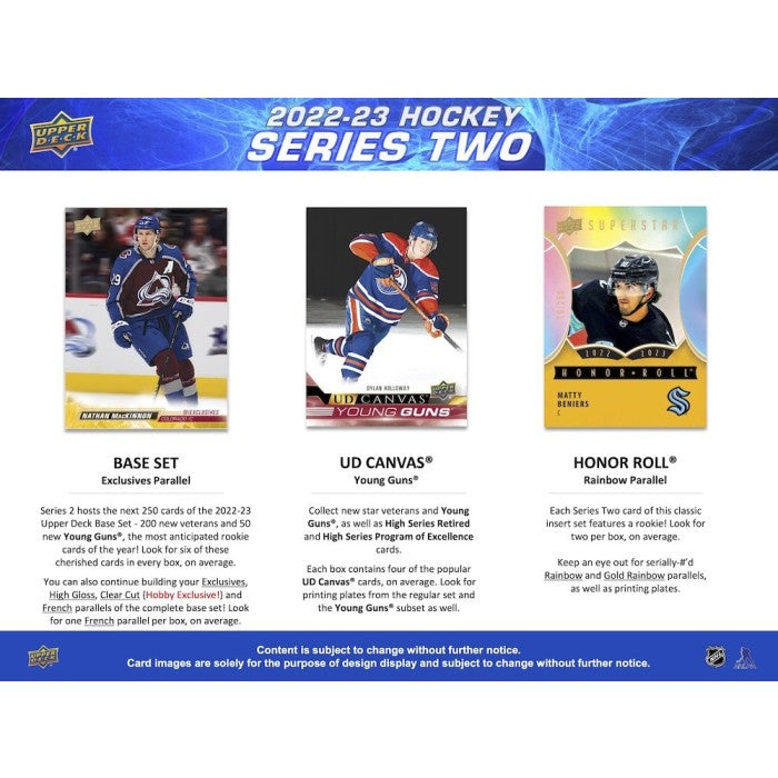 2022/23 Upper Deck Series 2 Hockey Hobby Box