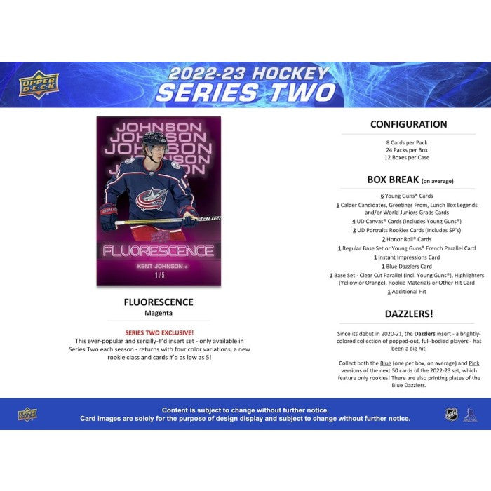 2022/23 Upper Deck Series 2 Hockey Hobby Box