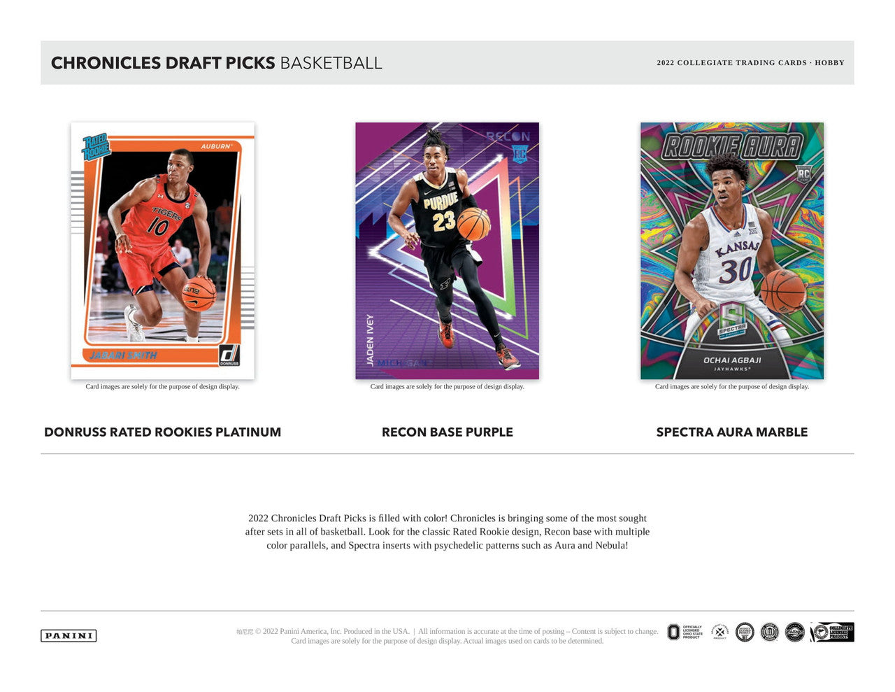 2022/23 Panini Chronicles Draft Picks Basketball Hobby Box