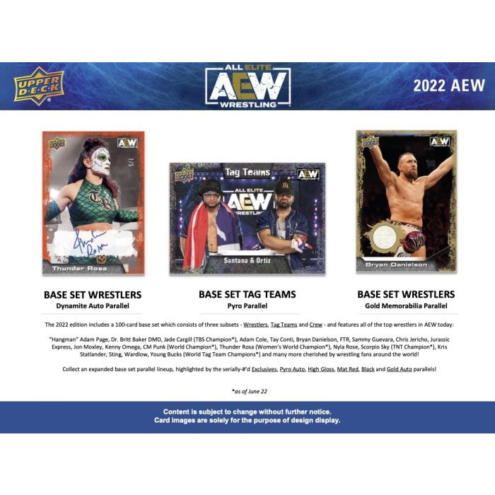 2022 Upper Deck AEW Wrestling Hobby Case