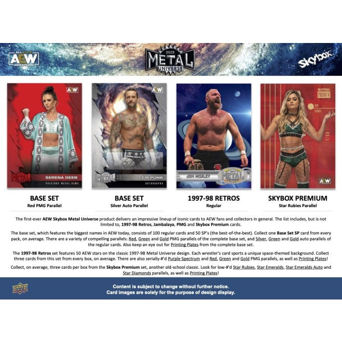 2022 Upper Deck AEW Skybox Metal Universe Hobby Box