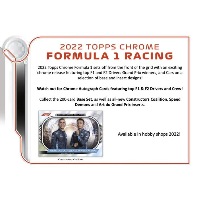 2022 Topps F1 Formula One Chrome Racing Case (12)