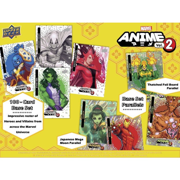 2023 Upper Deck Marvel Anime Volume 2 Hobby Box