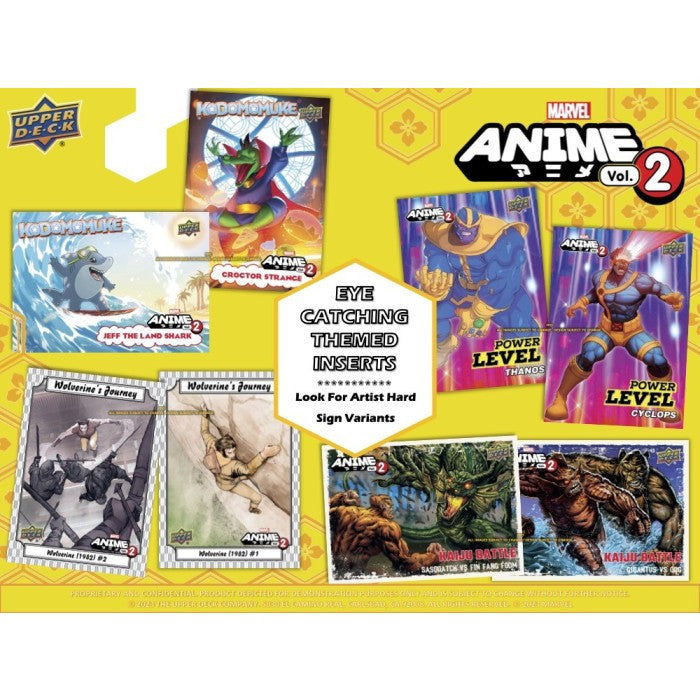 2023 Upper Deck Marvel Anime Volume 2 Hobby Box