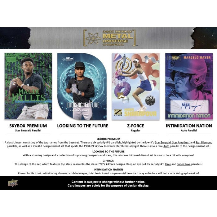 2022 Upper Deck Skybox Metal Universe Champions Hobby Case (12 Box)