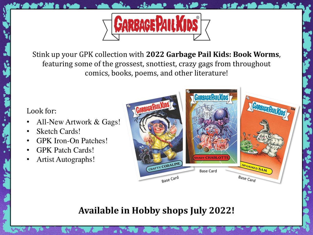 2022 Topps Garbage Pail Kids Book Worms Collector Edition Hobby Box