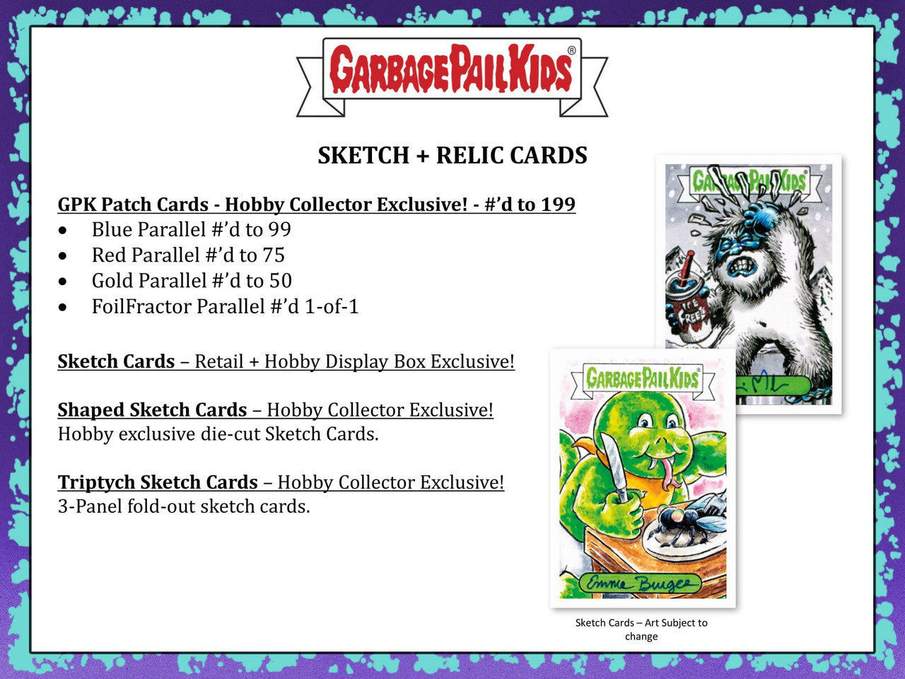 2022 Topps Garbage Pail Kids Book Worms Hobby Box