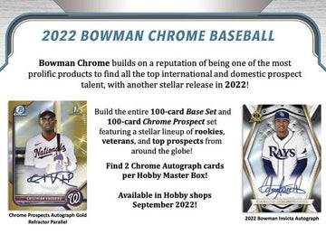 2022 Bowman Chrome Baseball Hobby Box