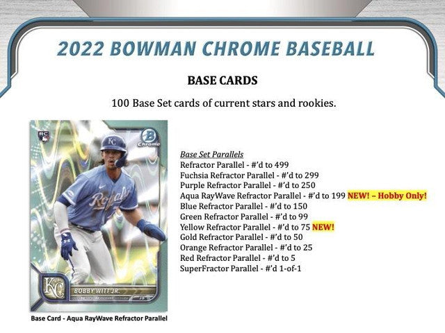 2022 Bowman Chrome Baseball Hobby Box