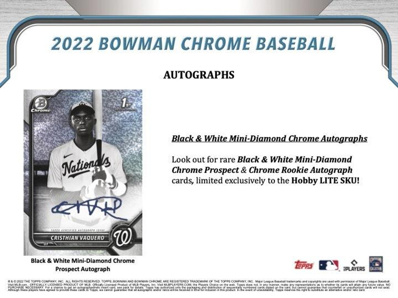 2022 Bowman Chrome Baseball Lite Edition Box