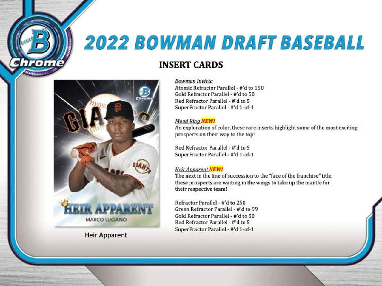 2022 Bowman Draft Baseball Hobby LITE Box