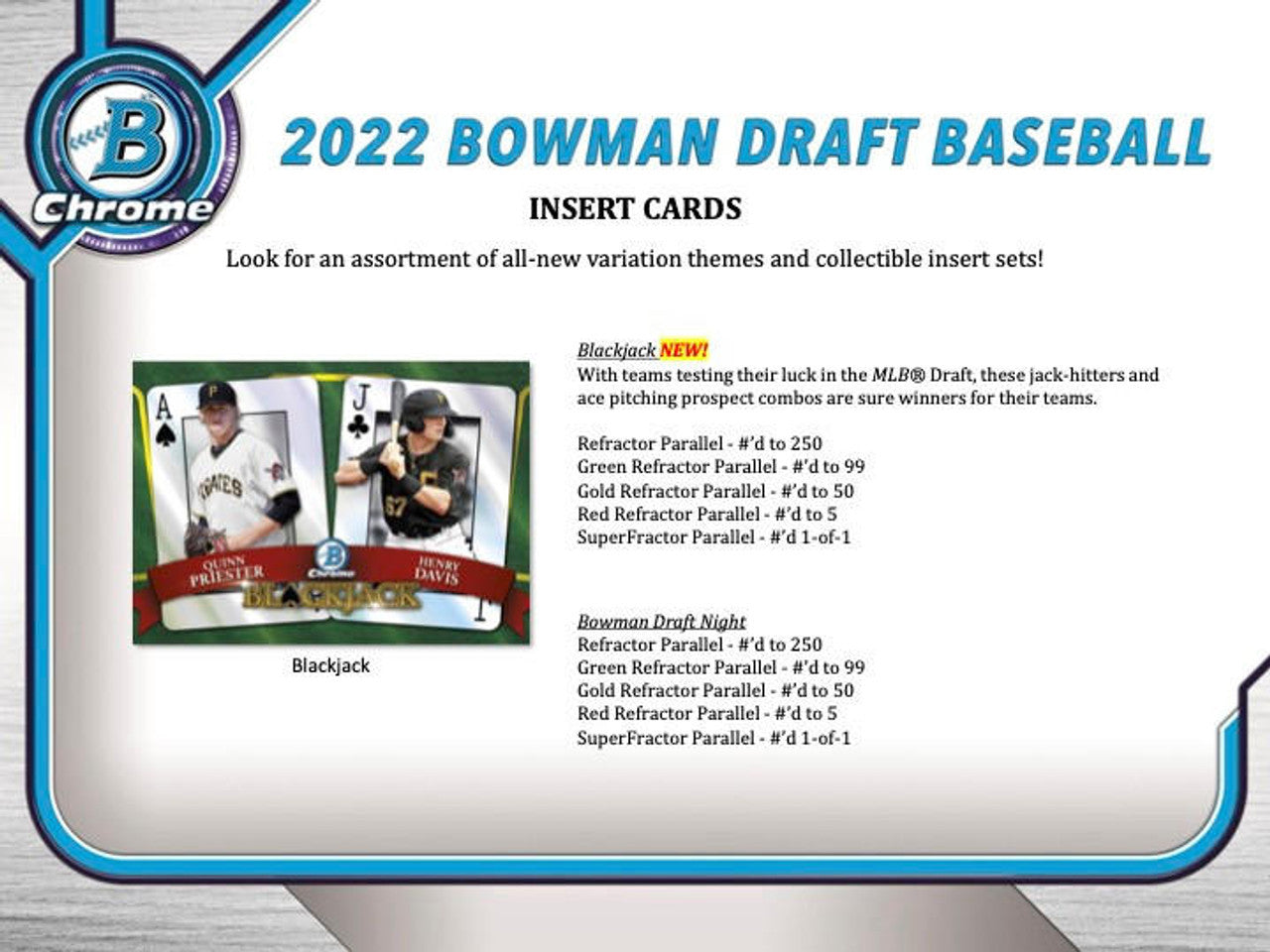 2022 Bowman Draft Baseball Hobby LITE Box