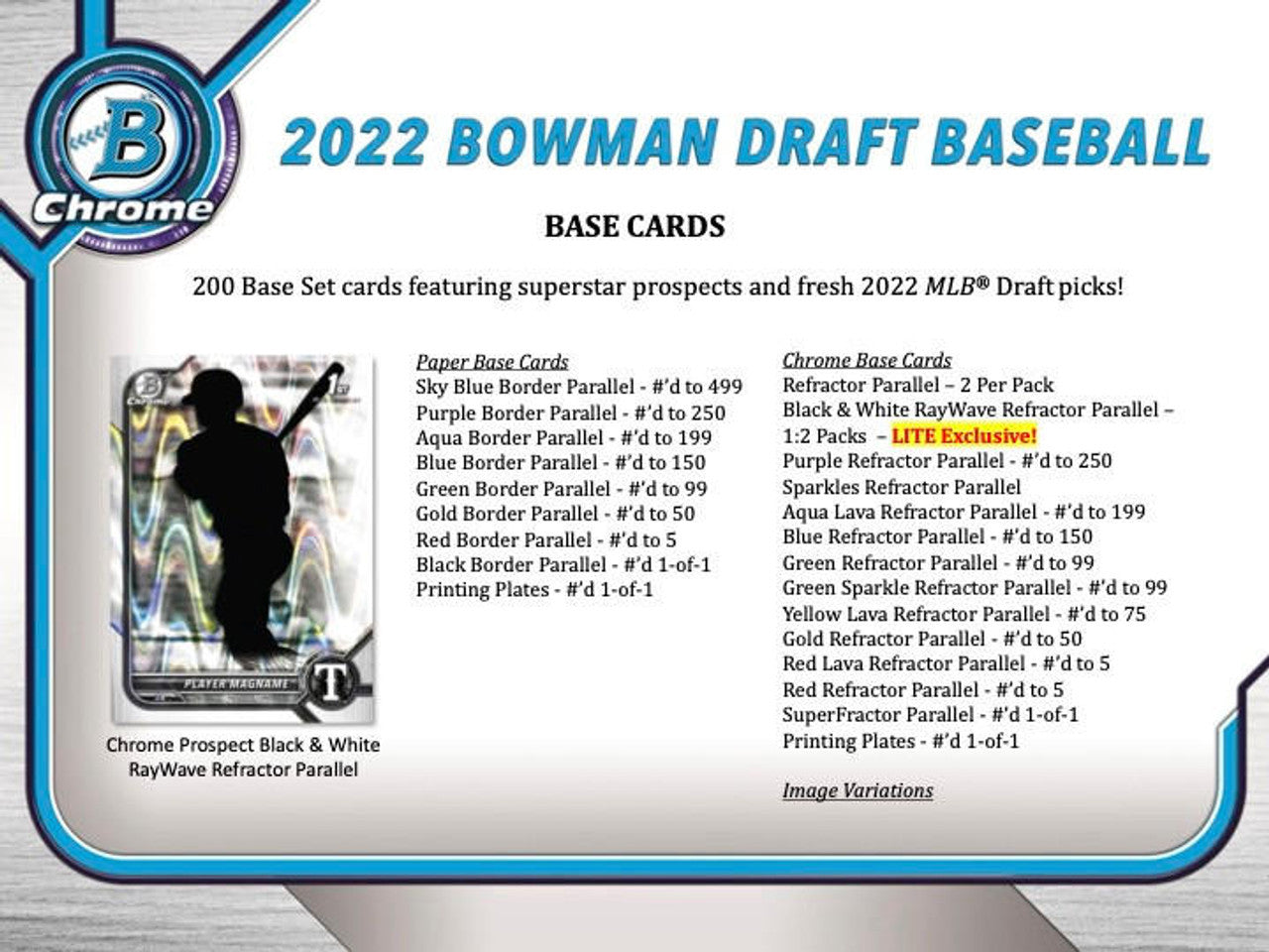 2022 Bowman Draft Baseball Hobby LITE Box