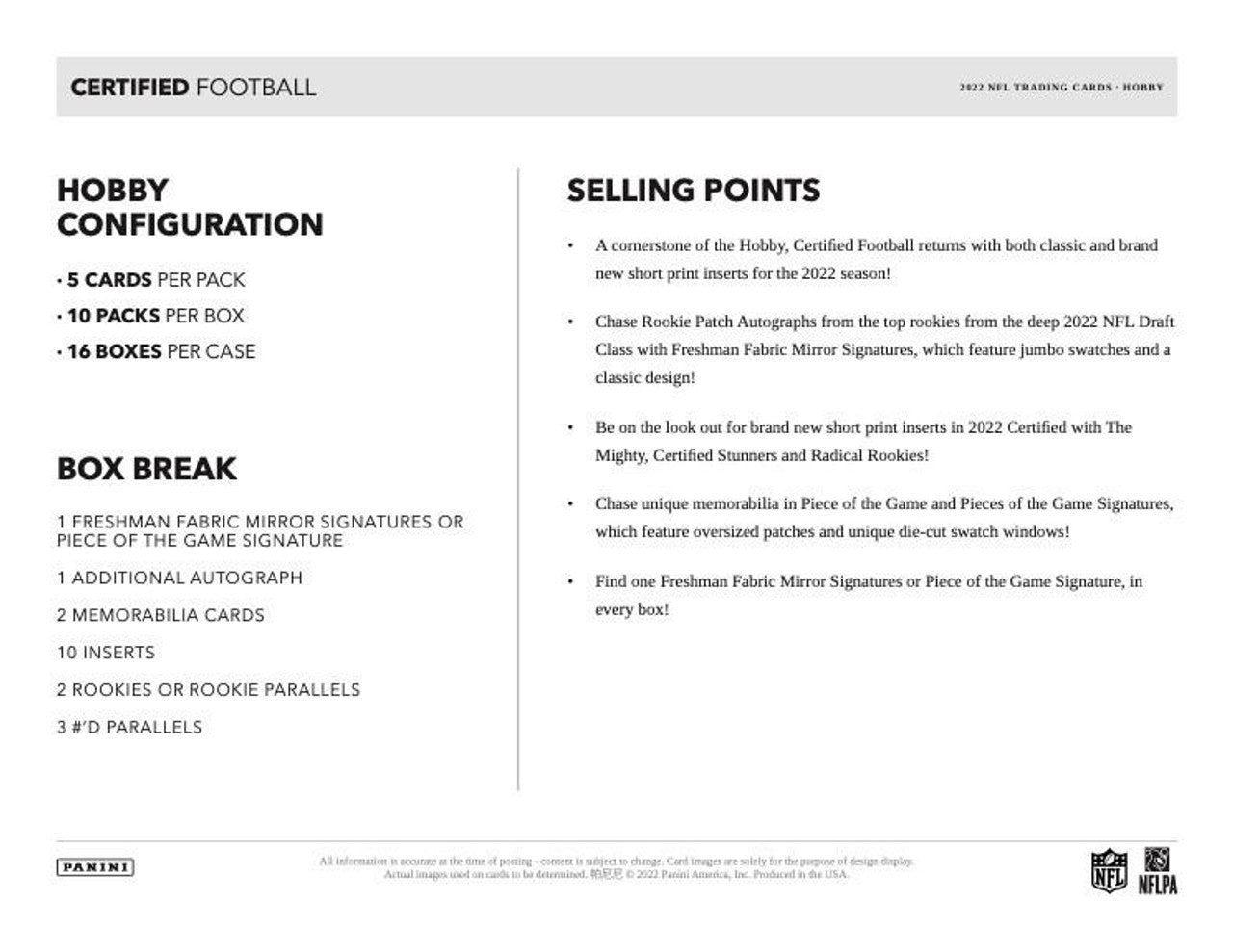 2022 Panini Certified Football Hobby Case (16)