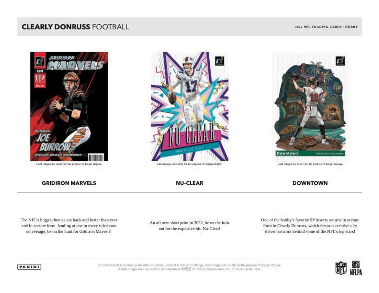 2022 Panini Clearly Donruss Football Hobby Box