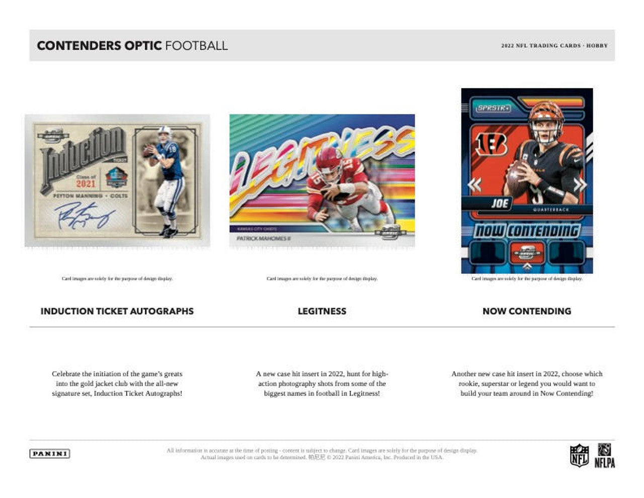 2022 Panini Contenders Optic Football Hobby Box