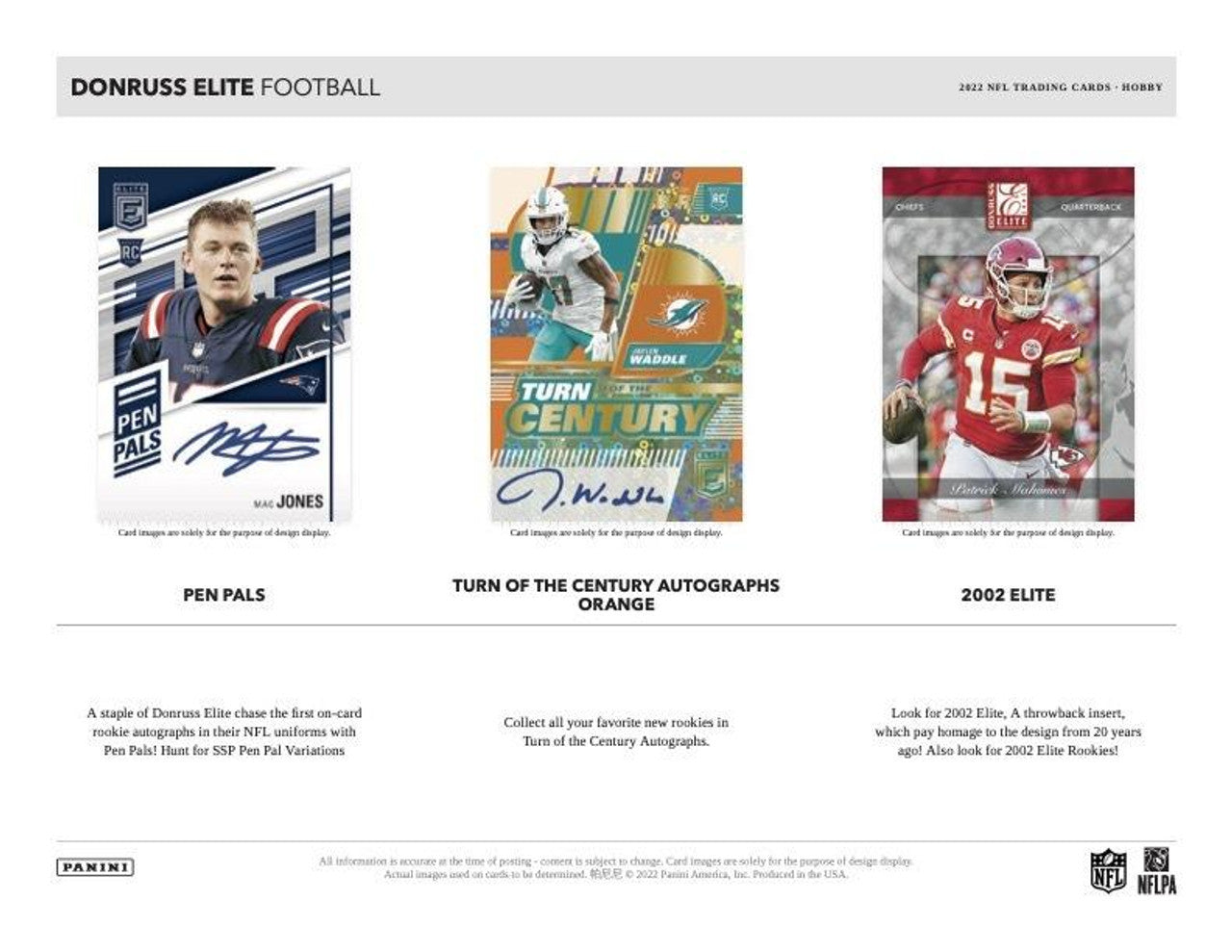 2022 Panini Donruss Elite Football Hobby Box