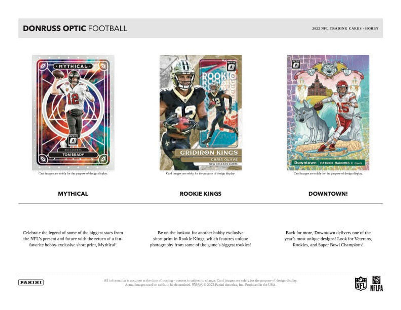 2022 Panini Donruss Optic Football Hobby Box