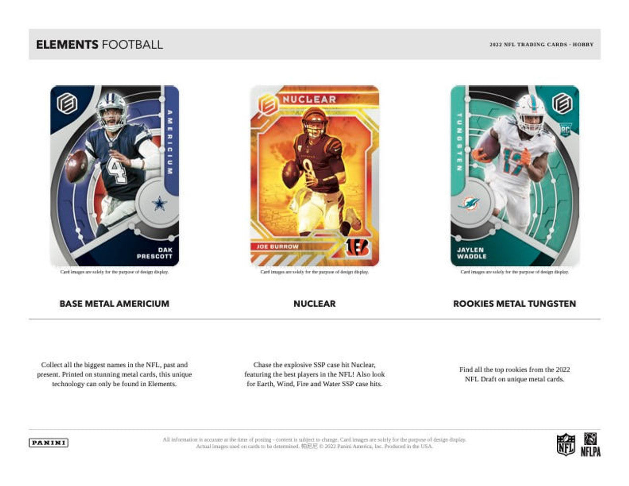 2022 Panini Elements Football Hobby Box