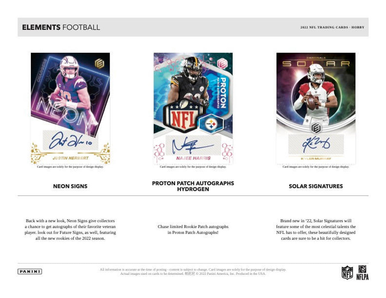 2022 Panini Elements Football Hobby Box