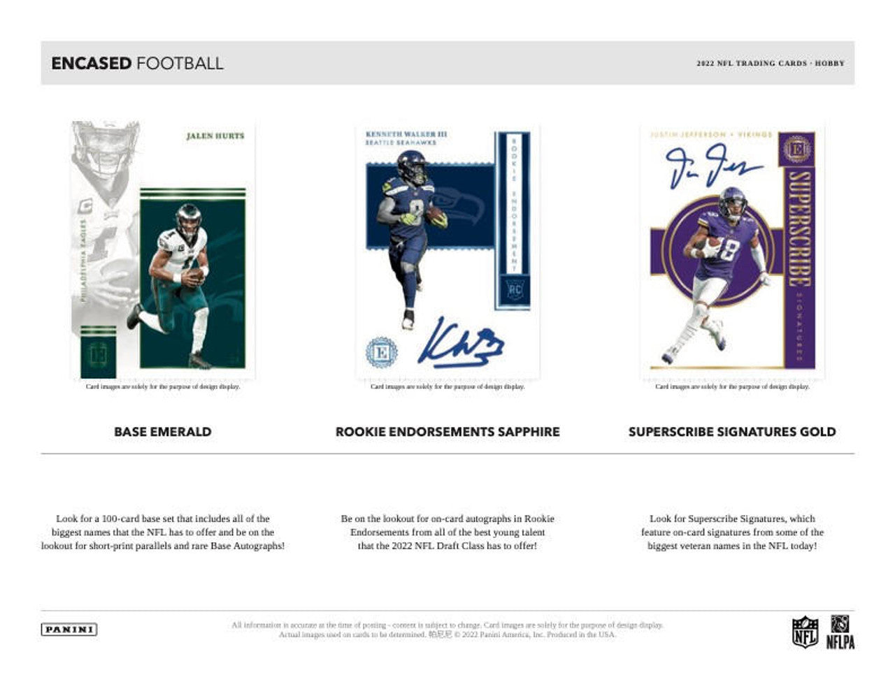 2022 Panini Encased Football Hobby Box