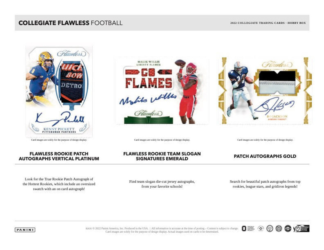 2022 Panini Flawless Collegiate Football 2-Box Case