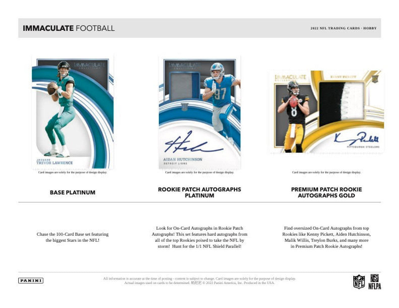 2022 Panini Immaculate NFL Football Hobby Box
