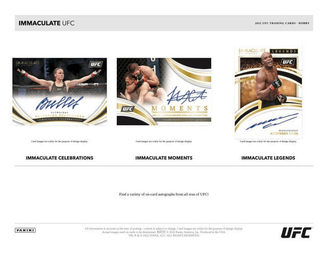 2022 Panini Immaculate UFC Hobby Box