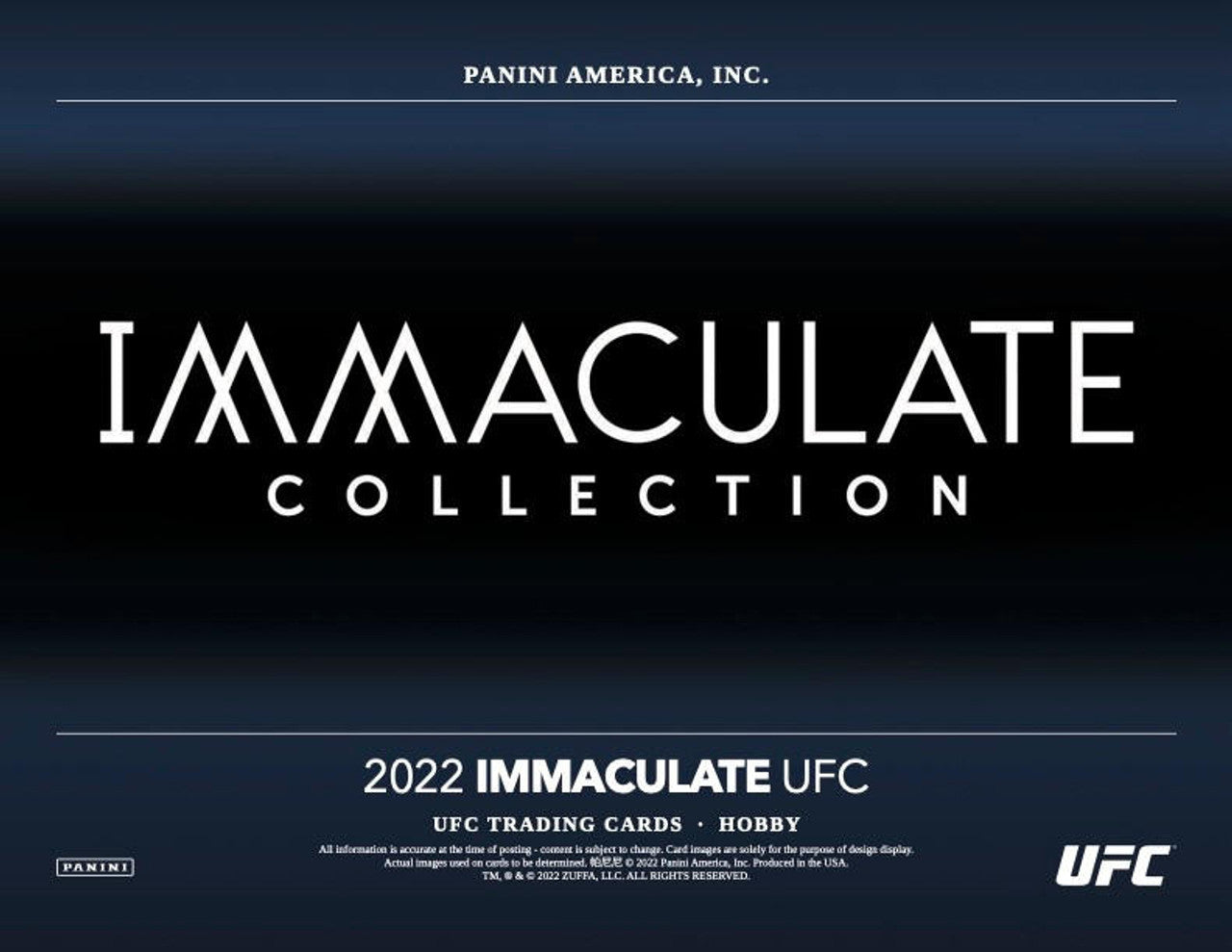2022 Panini Immaculate UFC Hobby Box