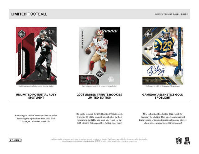2022 Panini Limited Football Hobby Box