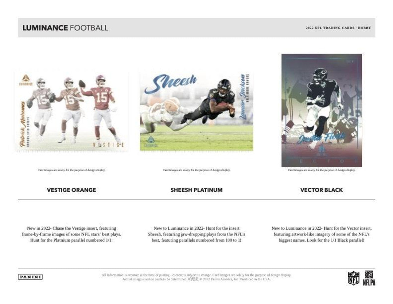 2022 Panini Luminance Football Case