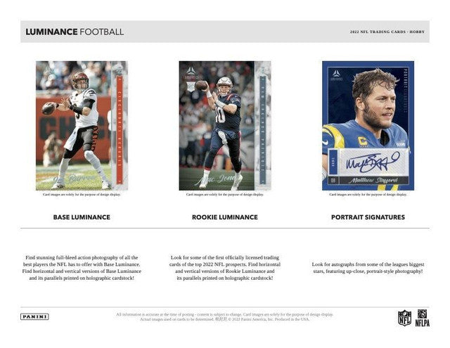 2022 Panini Luminance Football Case