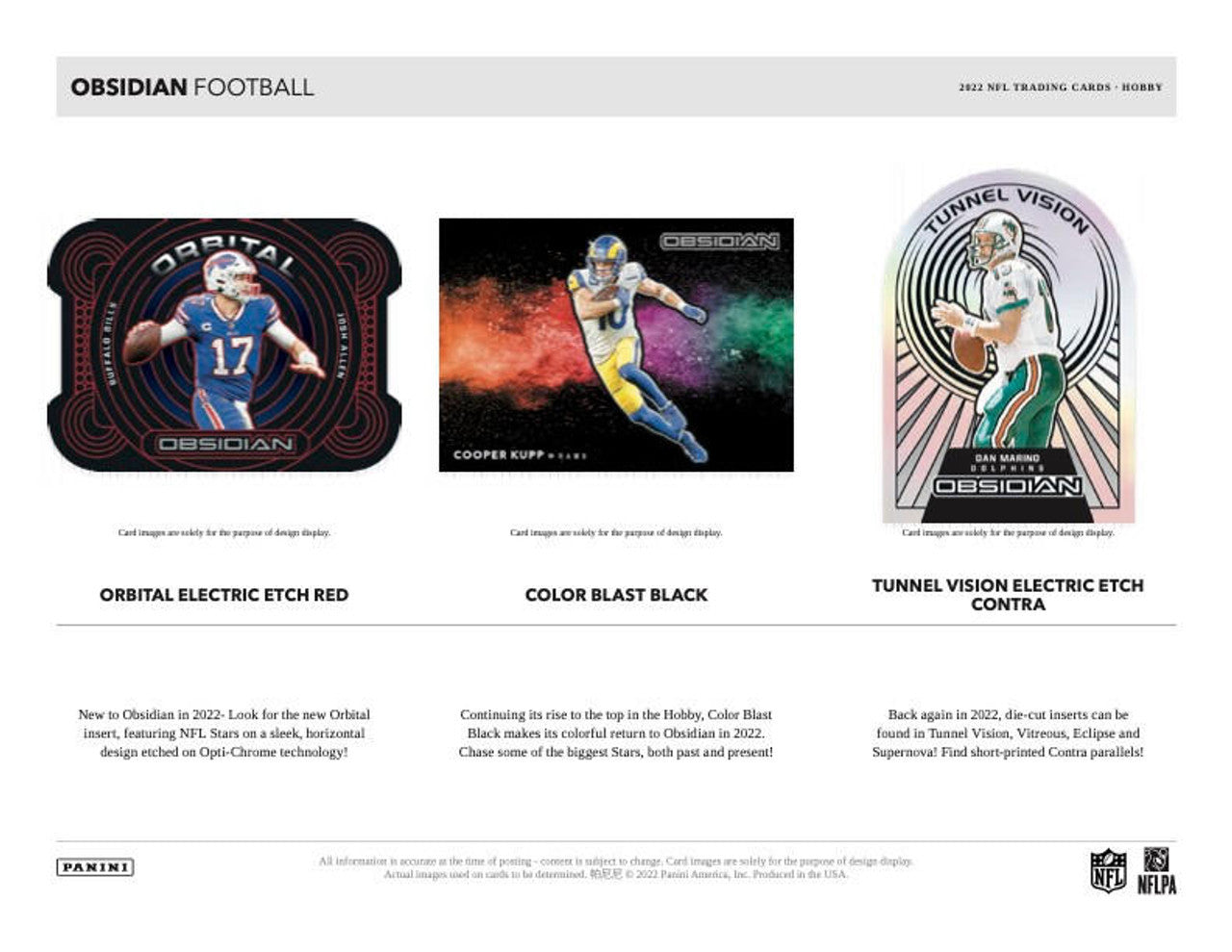 2022 Panini Obsidian Football Hobby Box