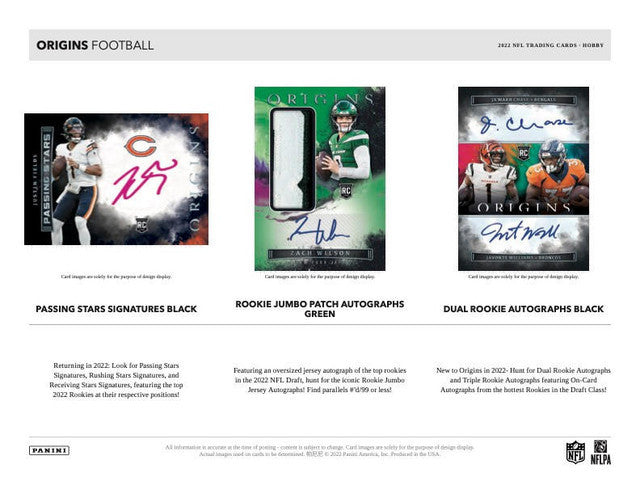 2022 Panini Origins Hobby Football Box