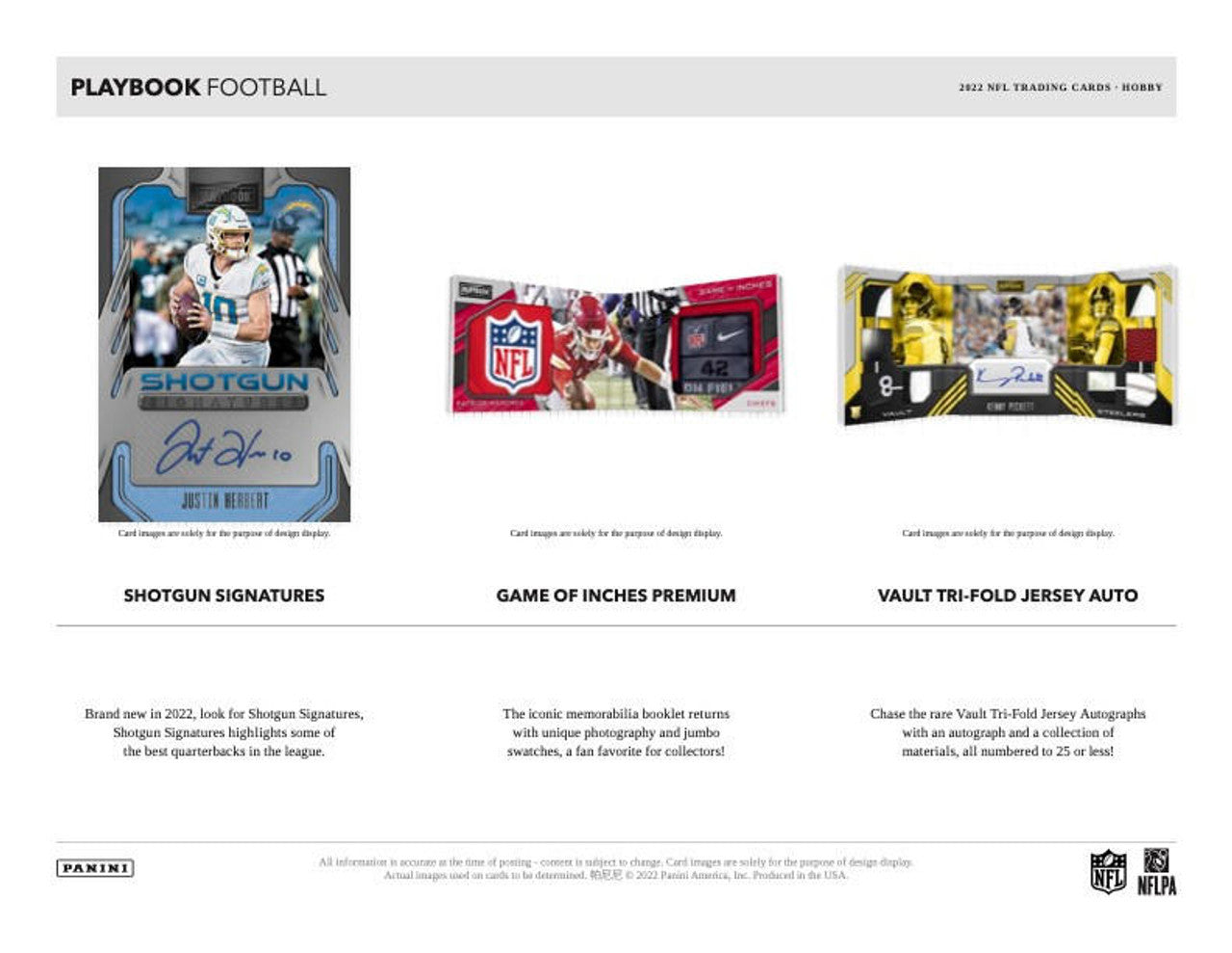 2022 Panini Playbook Football Hobby Box
