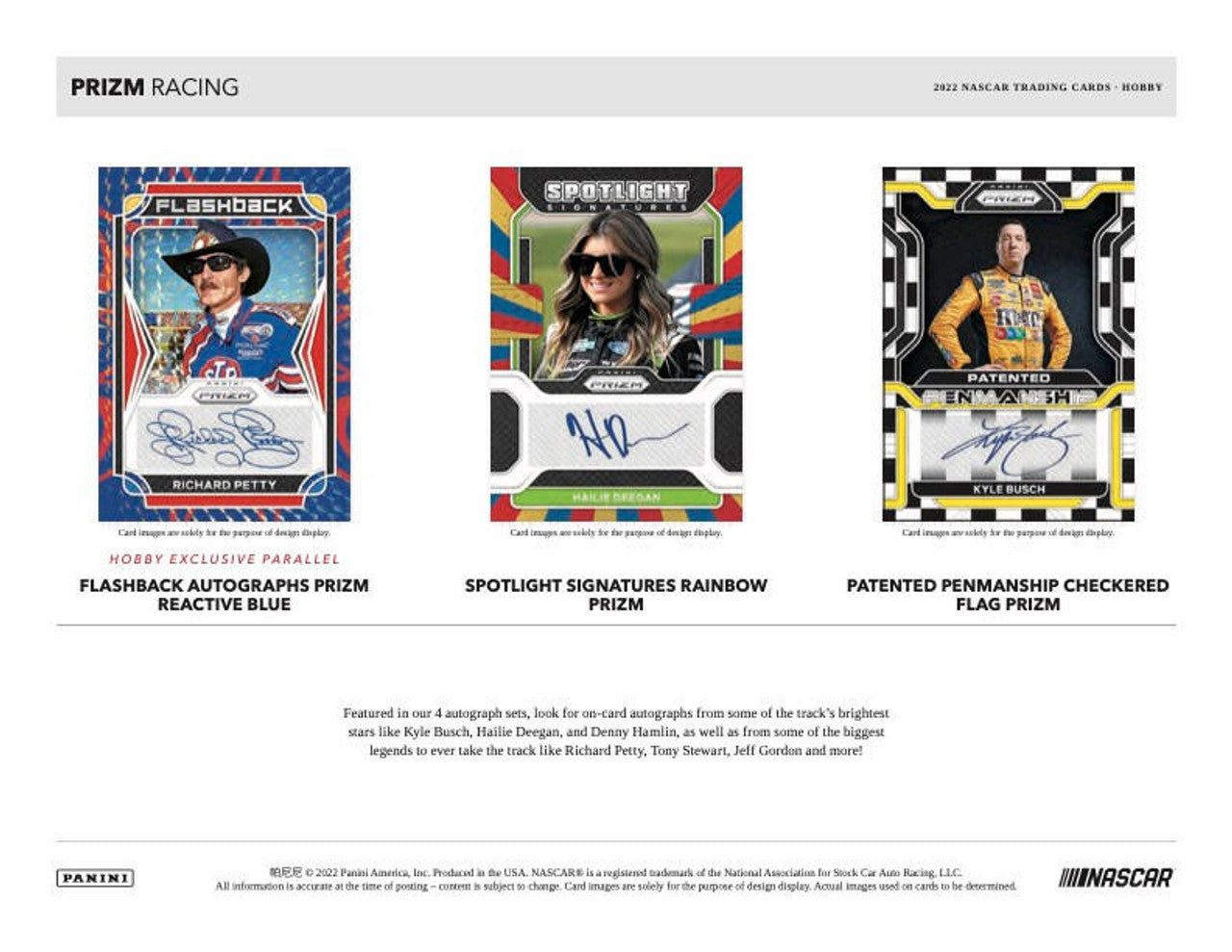 2022 Panini Prizm Racing NASCAR Hobby Box
