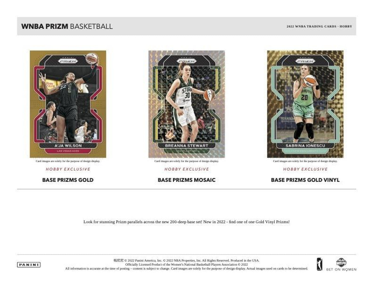 2022 Panini Prizm WNBA Basketball Hobby Box
