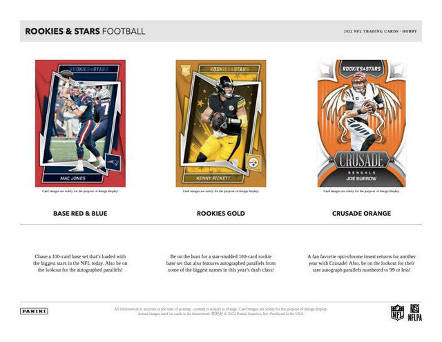 2022 Panini Rookies & Stars Football Hobby Box