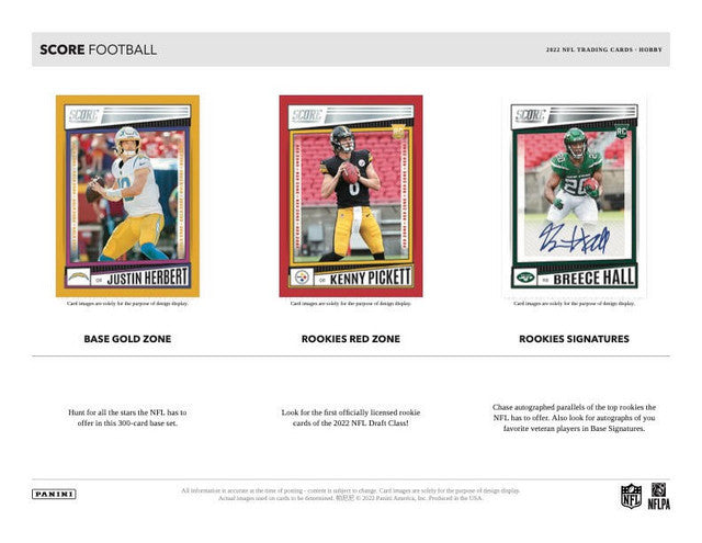 2022 Panini Score Football Hobby Box