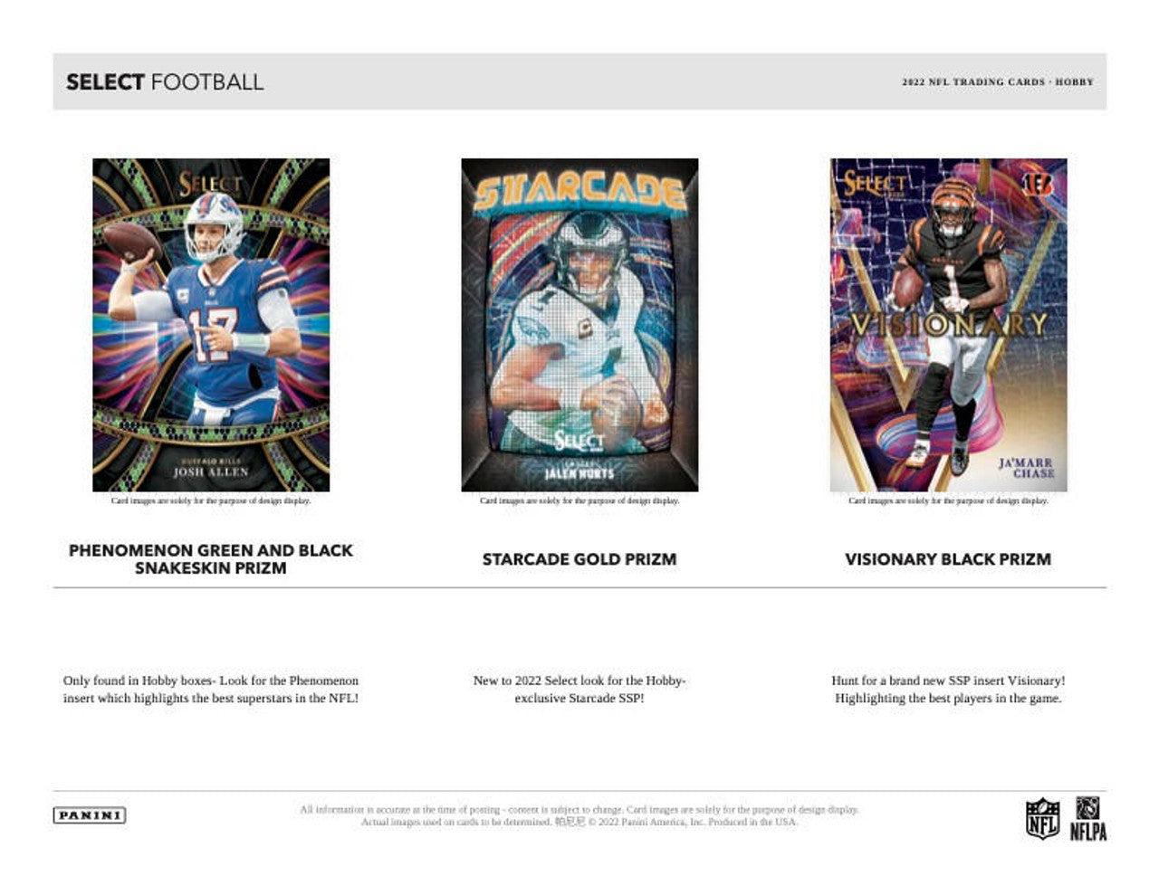2022 Panini Select Football NFL Hobby Box