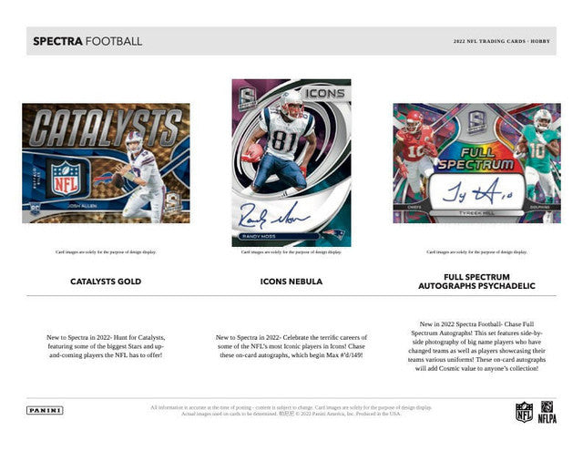 2022 Panini Spectra Football Hobby Case