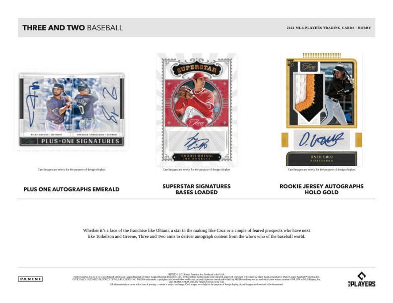 2022 Panini Three & Two Baseball Hobby Box