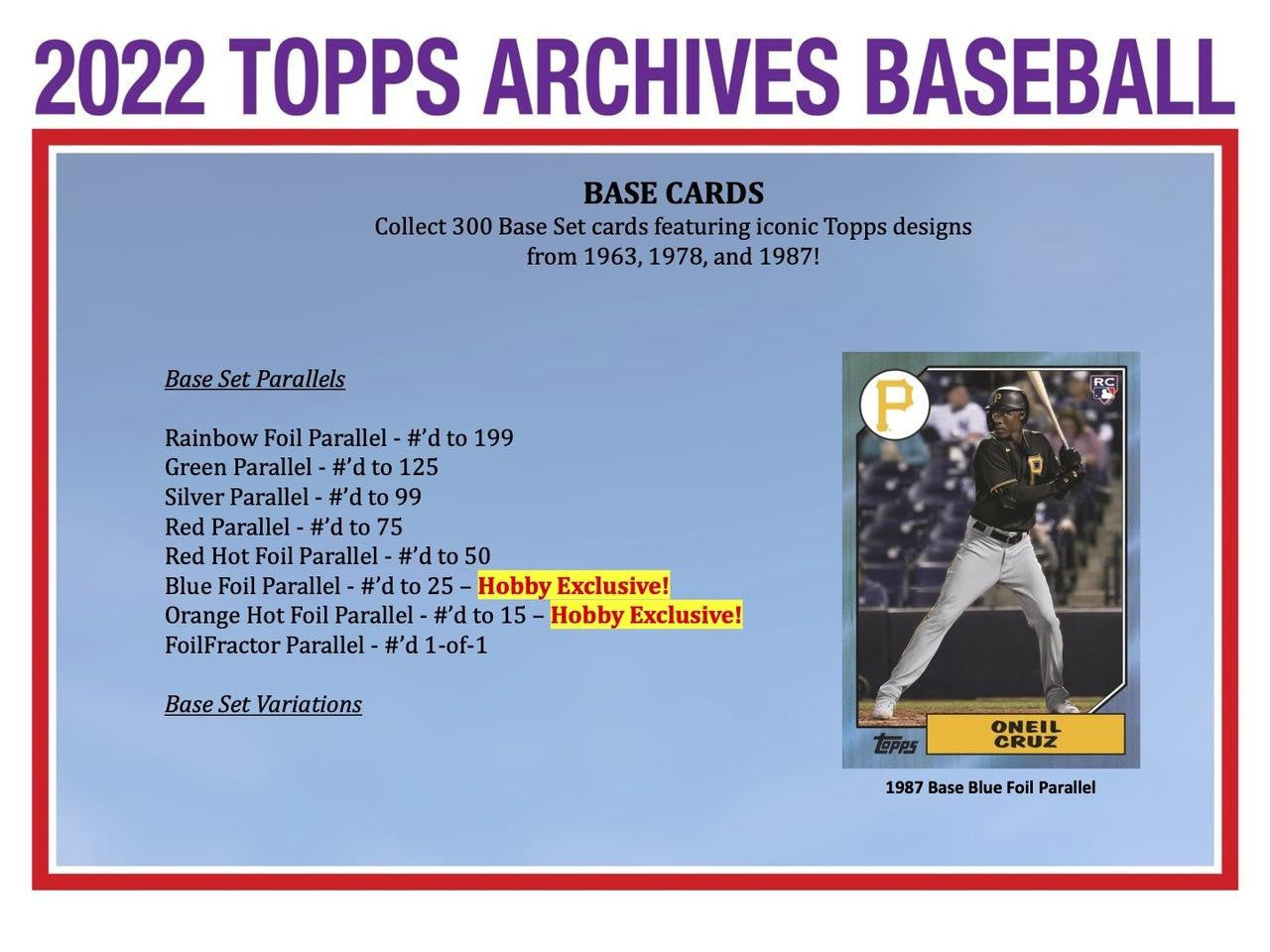 2022 Topps Archives Hobby Baseball Case (10)