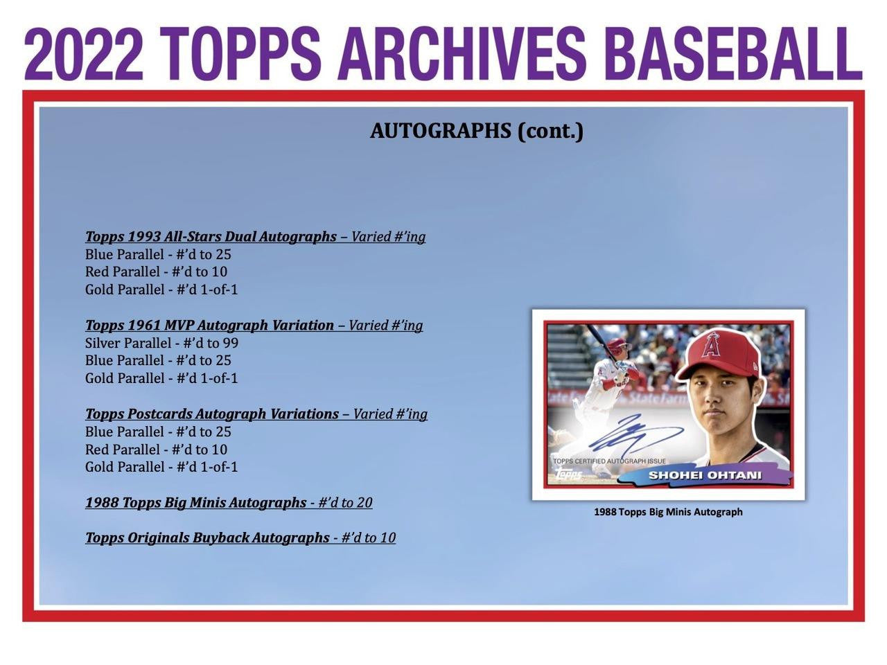 2022 Topps Archives Hobby Baseball Case (10)