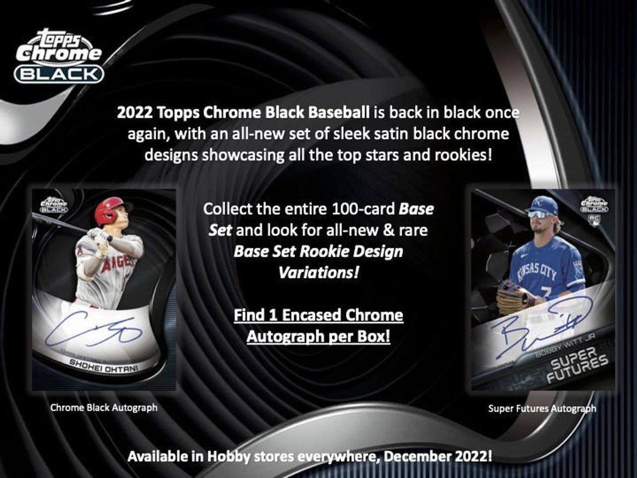 2022 Topps Chrome Black Baseball Hobby Case (12)