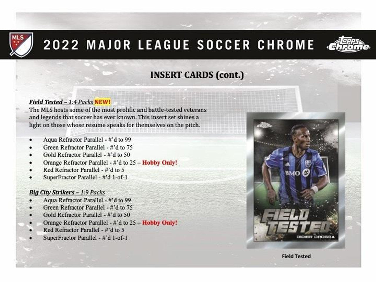 2022 Topps Chrome MLS Soccer Hobby Box