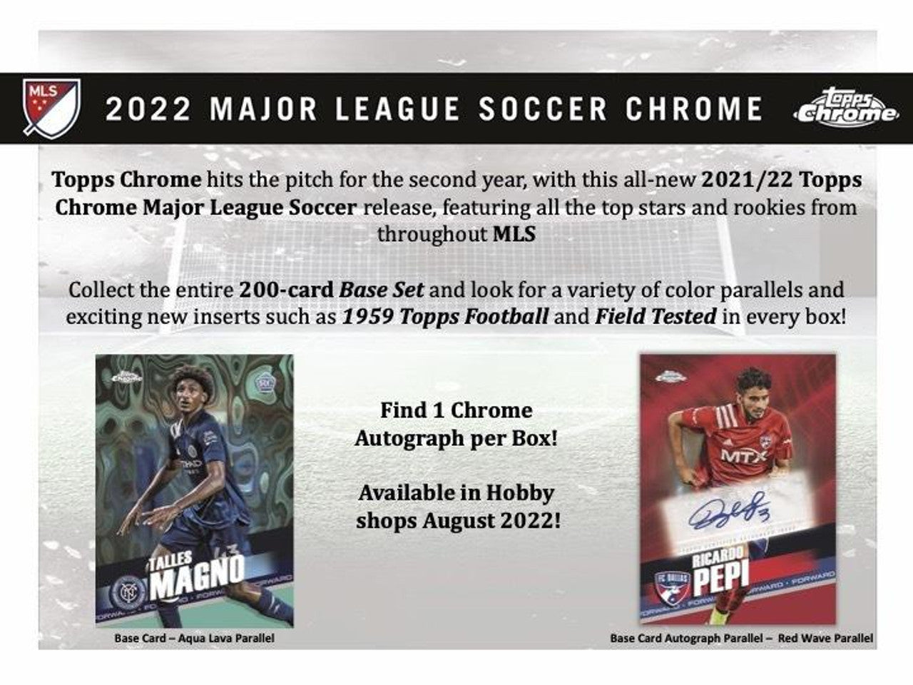 2022 Topps Chrome MLS Soccer Hobby Case
