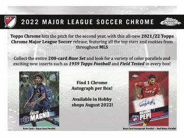 2022 Topps Chrome MLS Soccer Hobby Case